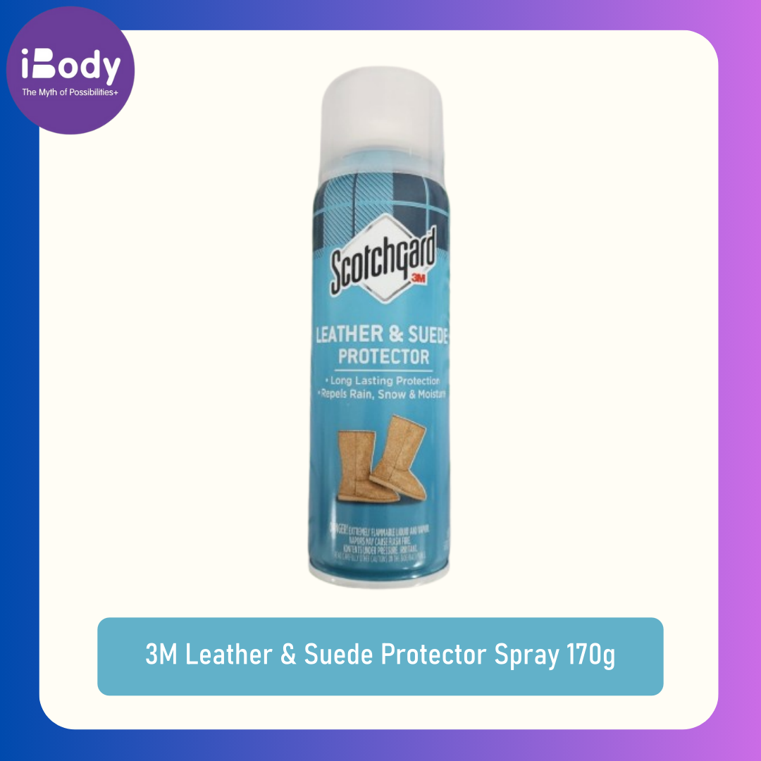 (Scotchgard) 3M Leather & Suede Protector Spray 170 g สเปรย์เคลือบกันน้ำ และคราบสิ่งสกปรกรองเท้าหนังนิ่ม หนังกลับ