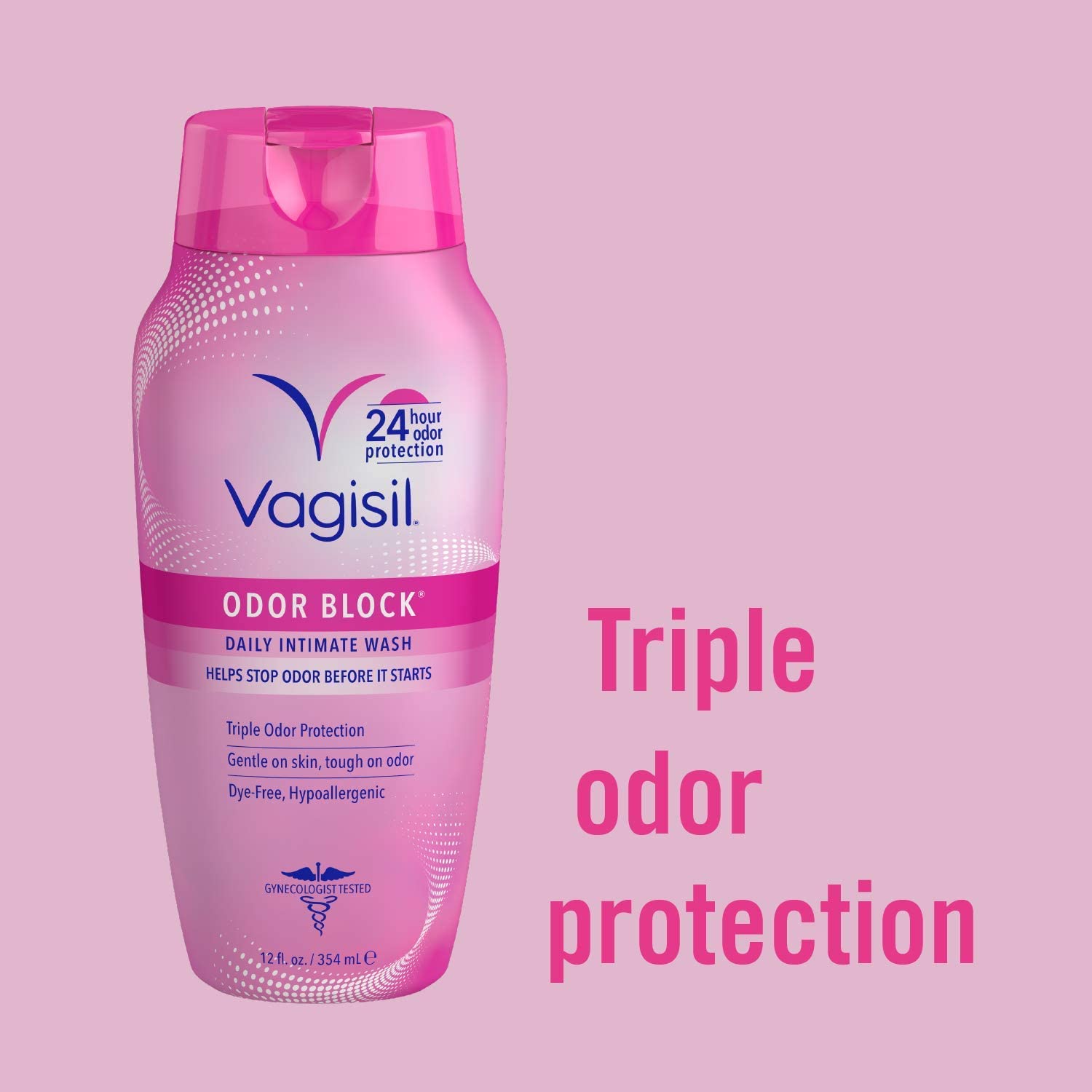 Vagisil® Odor Block Daily Intimate Feminine Wash for Women 354 ml ผลิตภัณฑ์ทำความสะอาดจุดซ่อนเร้น สำหรับผู้หญิง