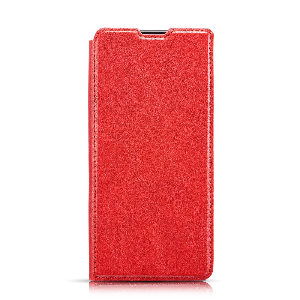 เคส Samsung Galaxy A20 / A30 #เคสฝาพับหนัง PU สไตล์เรียบง่ายออกแบบบางมีช่องเสียบการ์ด Ultra-thin Simple Style Leather Flip