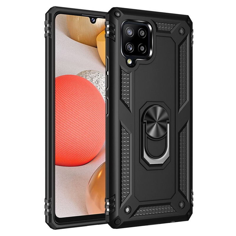 เคส Samsung Galaxy A42 5G #เคสฝาหลัง Hybrid TPU+PC มีแหวนสวมนิ้ว