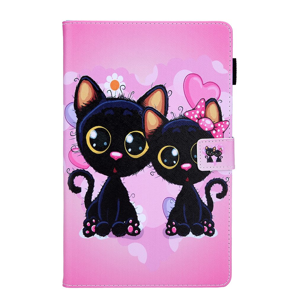 Case Samsung Galaxy Tab S5e SM-T720 #เคสฝาพับหนัง PU พิมพ์ลาย Pattern Printing PU Leather Flip