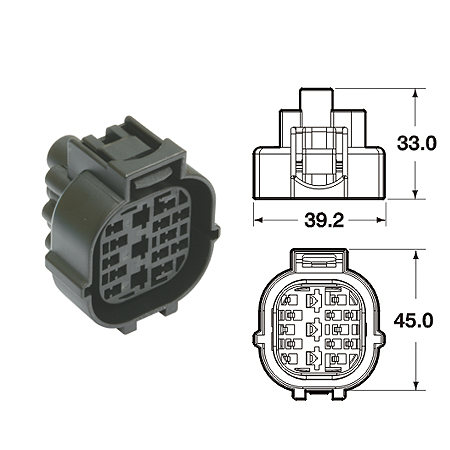 ปลั๊กต่อสายไฟในรถยนต์ 15 pin AUTOMOTIVE CONNECTORS,250 AM EJ-LL SERIES SEALED 1.25sqmm