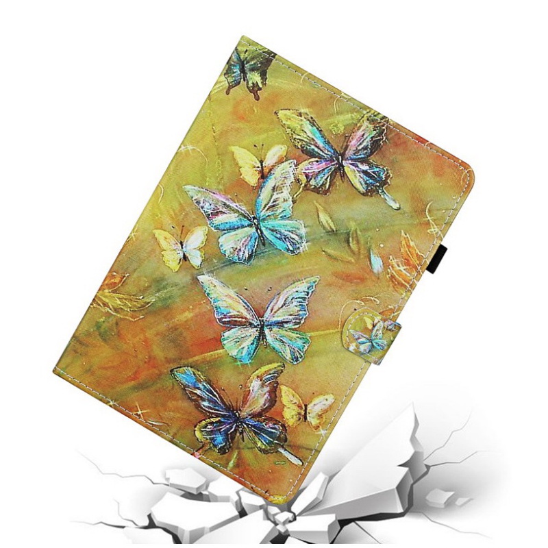 Case Samsung Galaxy Tab S6 Lite 10.4 SM-P610 P615 P617 #เคสฝาพับหนัง PU พิมพ์ลาย Pattern Printing PU Leather Flip