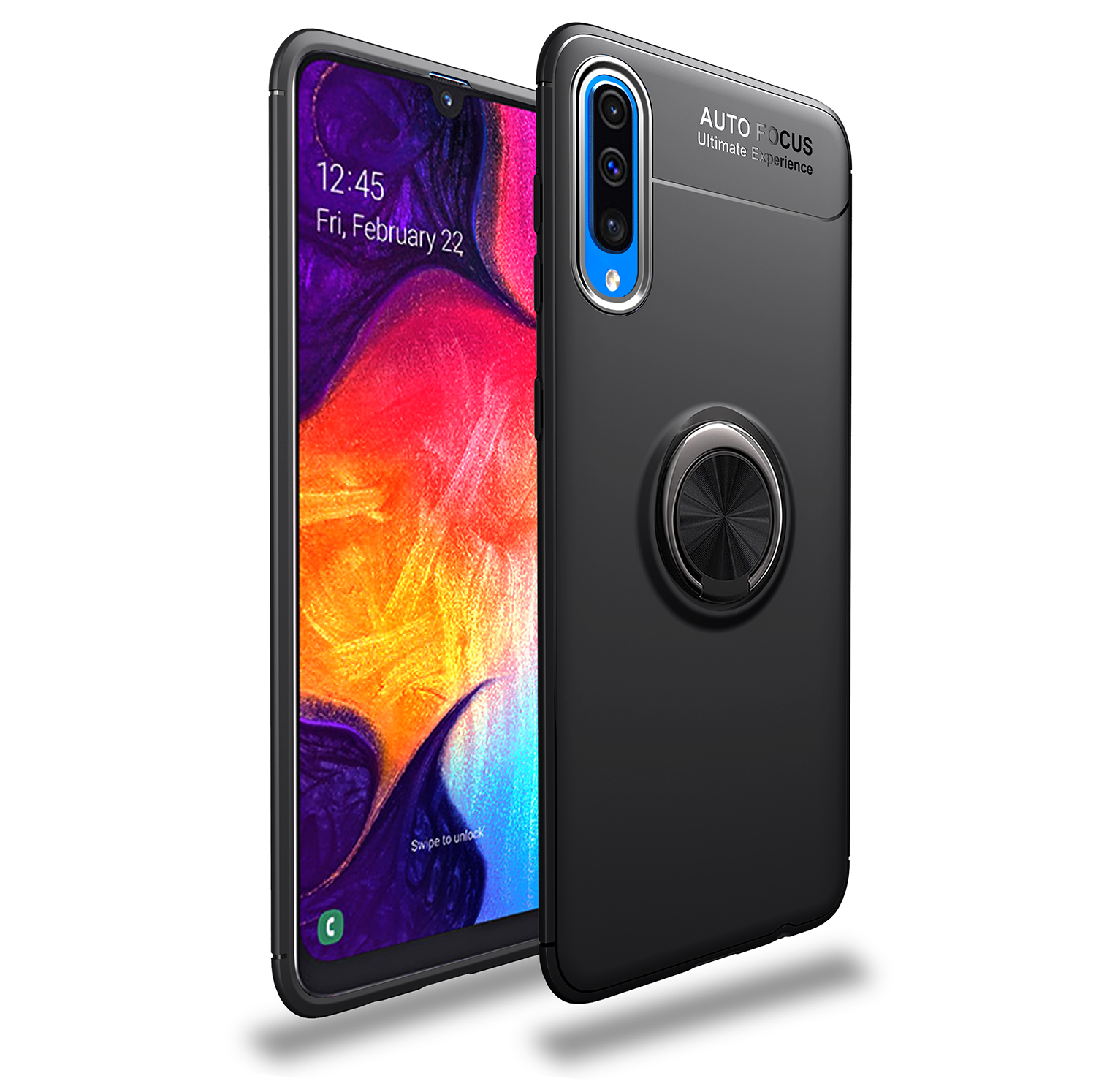 Case Samsung Galaxy A50 / A50s / A30s #เคสฝาหลัง LENUO Metal Ring Bracket TPU (แผ่นโลหะแบบ Built-in)