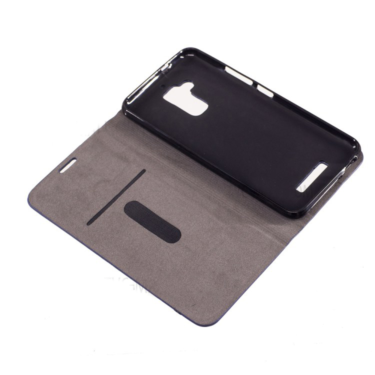 Case Asus Zenfone 3 MAX ZC520TL เคสหนังฝาพับ Bi-color Canvas Flip Leather Card Holder Case