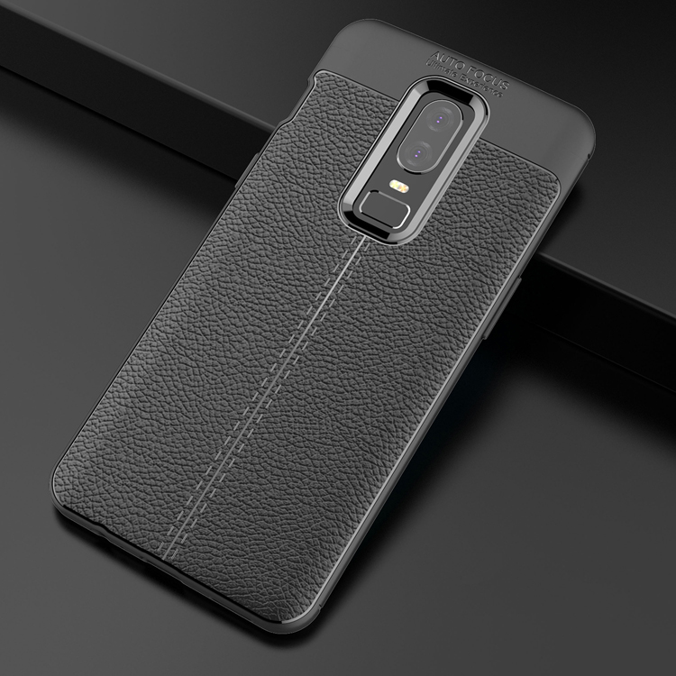 Case OnePlus 6 #เคสฝาหลัง TPU ผิวลิ้นจี่ช่วยป้องกันลายนิ้วมือและกันลื่นได้ดี