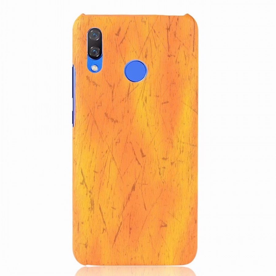 เคส Huawei nova 3i #เคสฝาหลังพลาสติกแข็งเคลือบผิวลายไม้สีสันสดใส Wood Texture PU Leather Coated