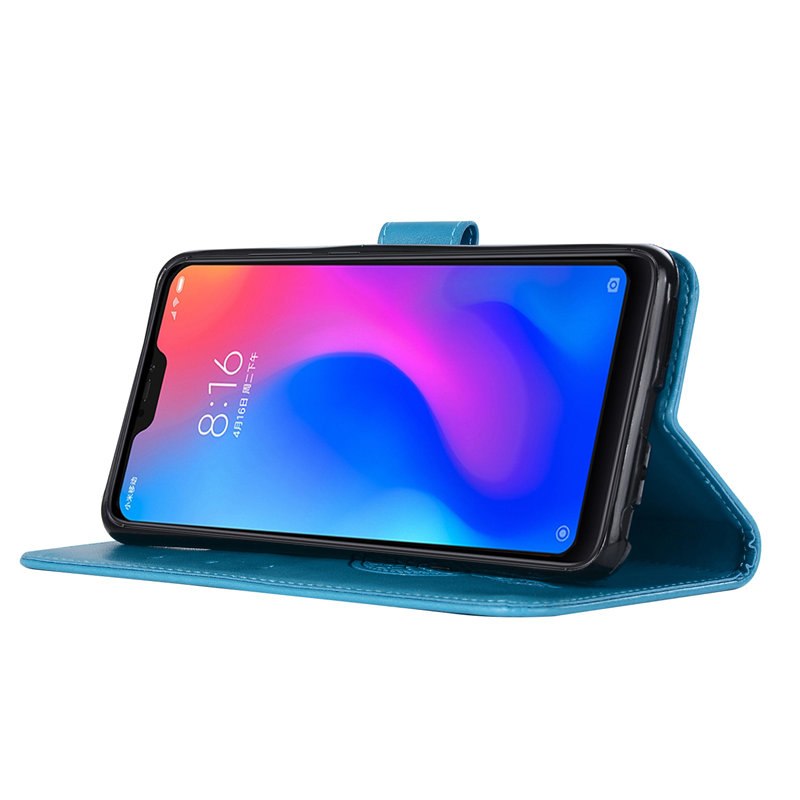 เคส Xiaomi Redmi Note 6 Pro #เคสฝาพับแบบกระเป๋าสตางค์ฝาพับหนัง PU ลายนกฮูก Imprint Owl Dream Catcher Wallet