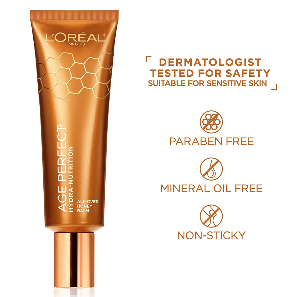 L'Oreal® Age Perfect Hydra-Nutrition All-Over Honey Balm For Mature, Very Dry Skin 50 ml ลอรีอัล ปารีส บาล์ม บำรุงผิว