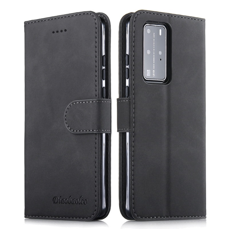 Case Huawei P40 #เคสฝาพับหนัง PU DIAOBAOLEE Leather Stand Stand