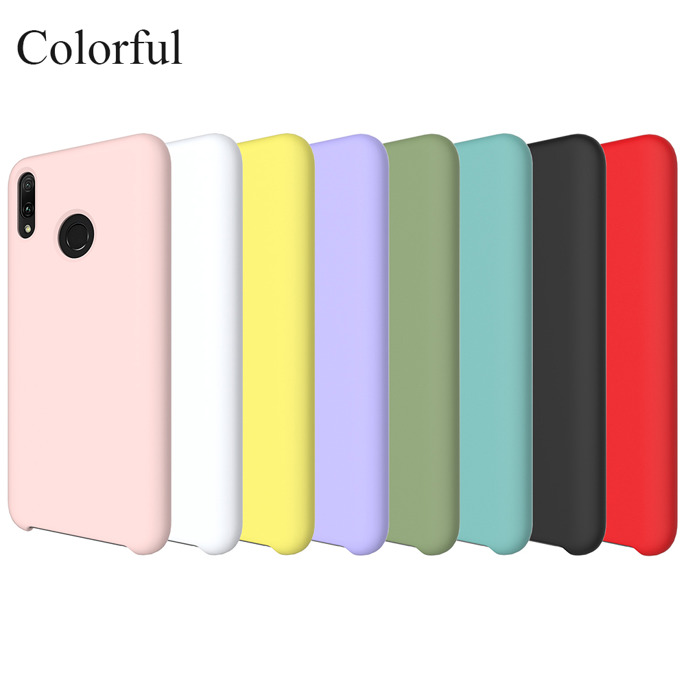 Case Huawei Y9 (2019) #เคสฝาหลังซิลิโคนนิ่มคุณภาพดี Liquid Silicone Back Case