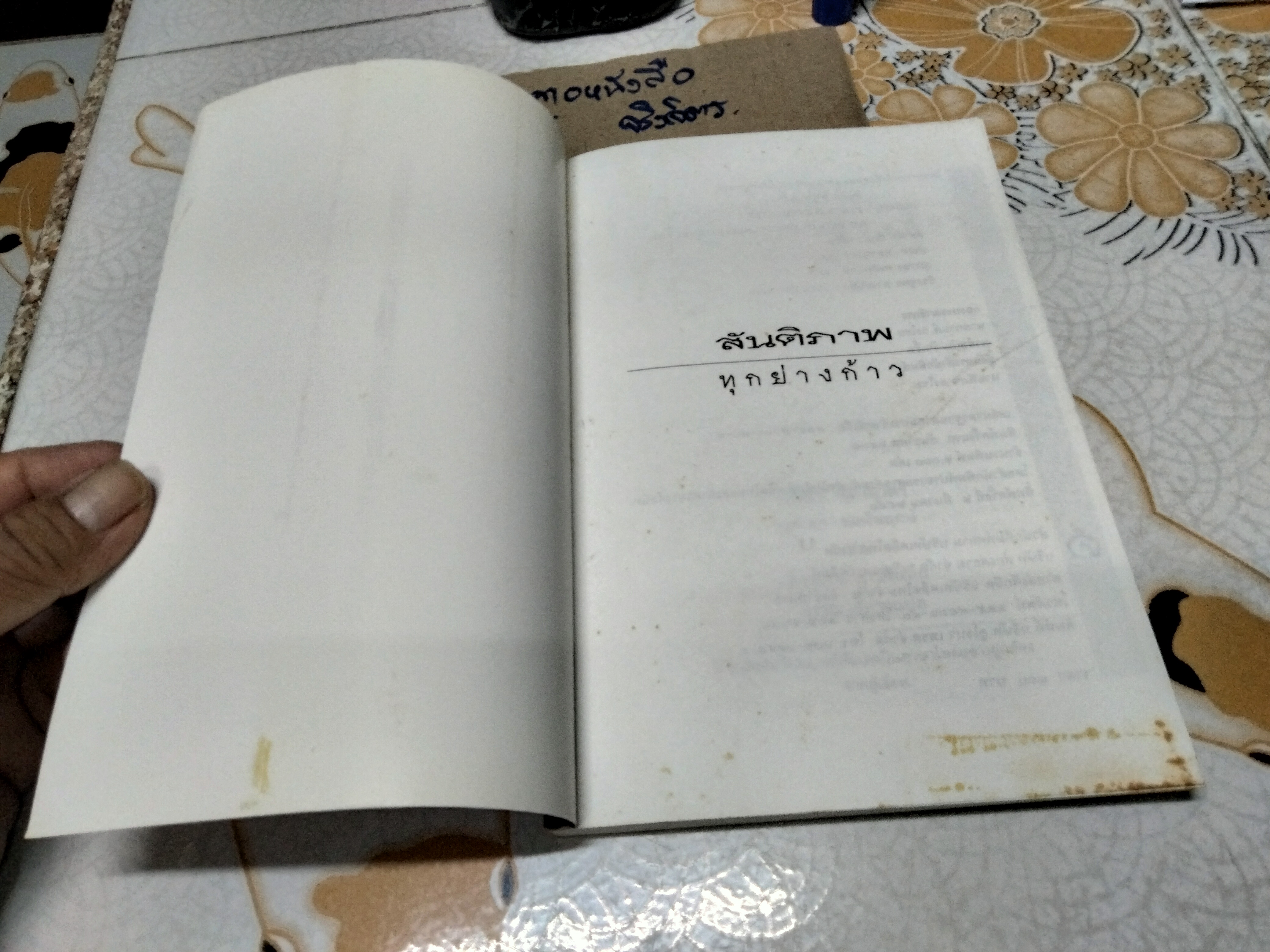 สันติภาพทุกย่างก้าว (PEACE IS EVERY STEP) Thich Nhat Hanh (ติช นัท ฮันห์) ผู้แปล ประชา หุตานุวัตร, สุภาพร พงศ์พฤกษ์ **สินค้าหมด**