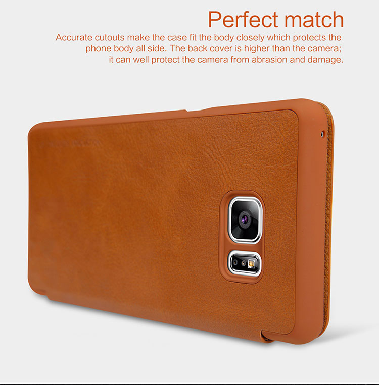 Case Samsung Galaxy Note FE/Fan Edition #เคสฝาพับ NILLKIN แท้รุ่น Qin Series คุณภาพดีราคาเบาๆสบายกระเป๋า