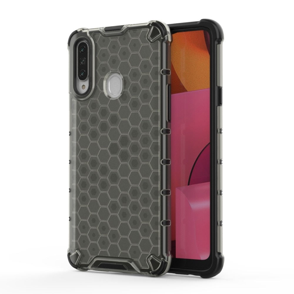 Case Samsung Galaxy A20s #เคสฝาหลังกันกระแทก Honeycomb Shock Absorber TPU + PC + Silicone Hybrid