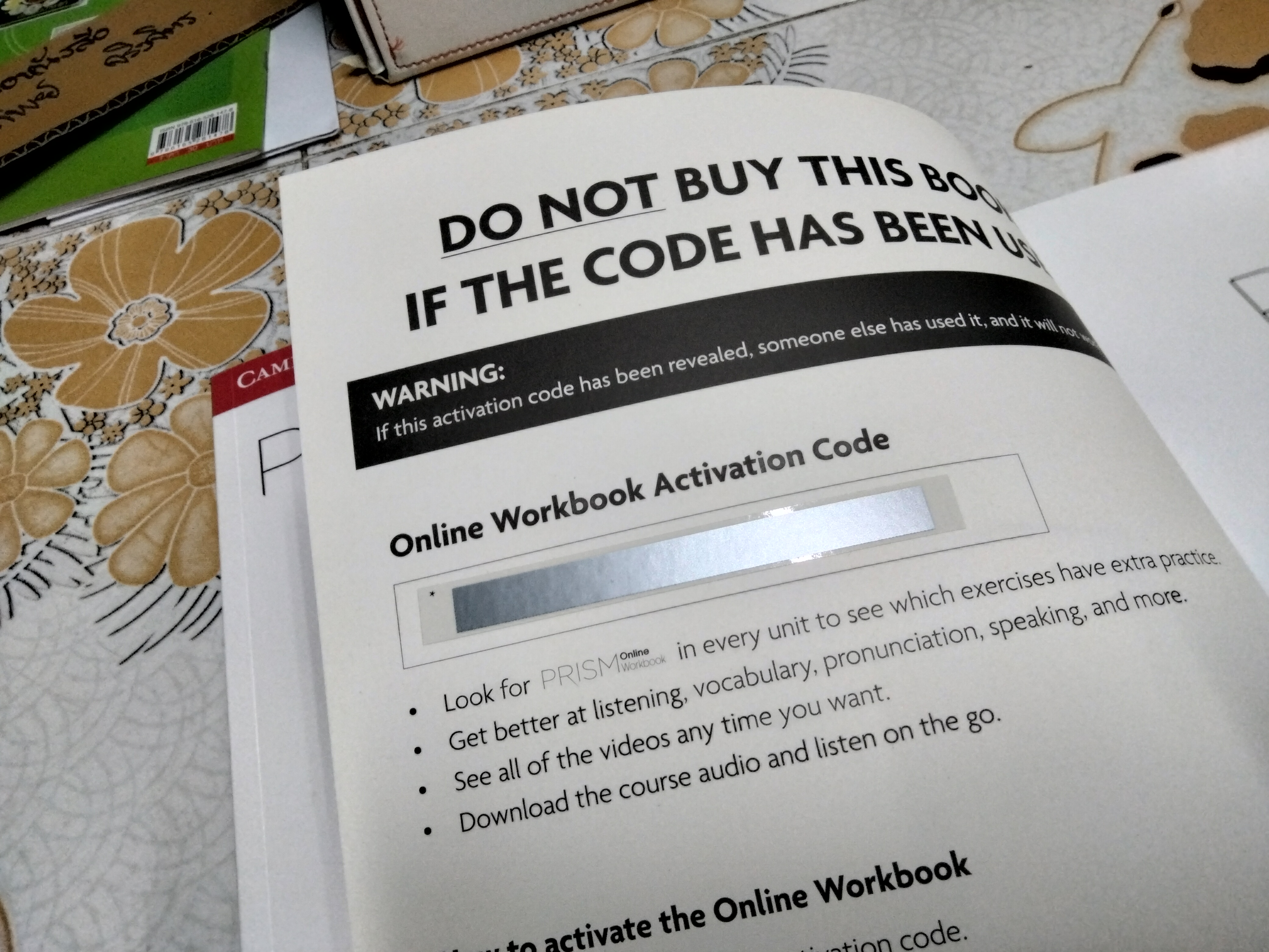 PRISM LISTENING & SPEAKING 1 + PRISM READING & WRITING 1 (ขายรวม 2 เล่ม) ยังไม่ได้ใช้