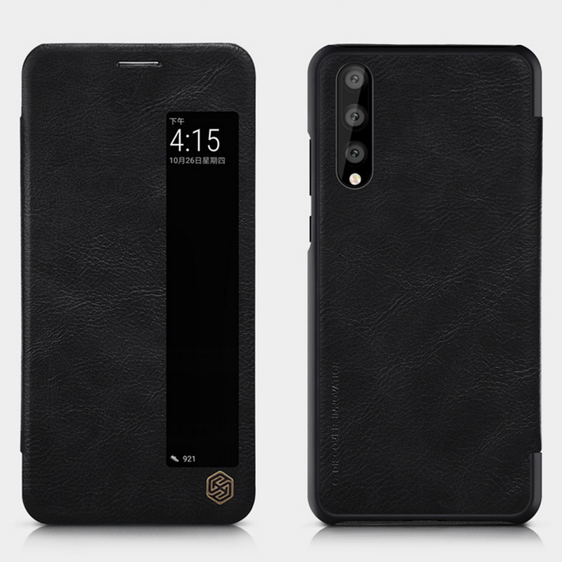 เคส Huawei P20 Pro #เคสฝาพับ NILLKIN แท้รุ่น Qin Series View Window มีช่องวิวคุณภาพดี