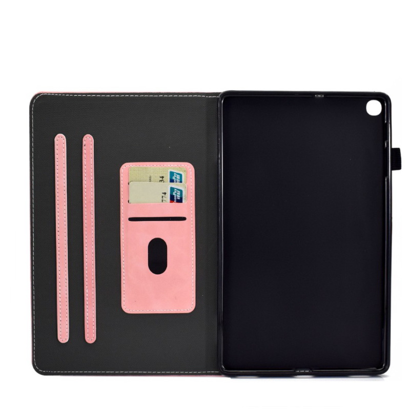 เคส Samsung Galaxy Tab A7 Lite 8.7" (T220,T225) #เคสฝาพับหนัง PU มีช่องใส่บัตร Business Style Leather Case with Card Storage