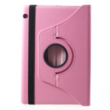 เคสแท็บเล็ต Huawei MediaPad T5 10 (10.1นิ้ว) #เคสฝาพับหนังผิวลิ้นจี่ Litchi Grain 360 Degree Rotary