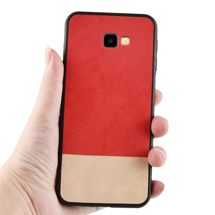 Case Samsung Galaxy J4+ #เคสฝาหลัง TPU Bi-color Splicing Coated PC + TPU Hybrid