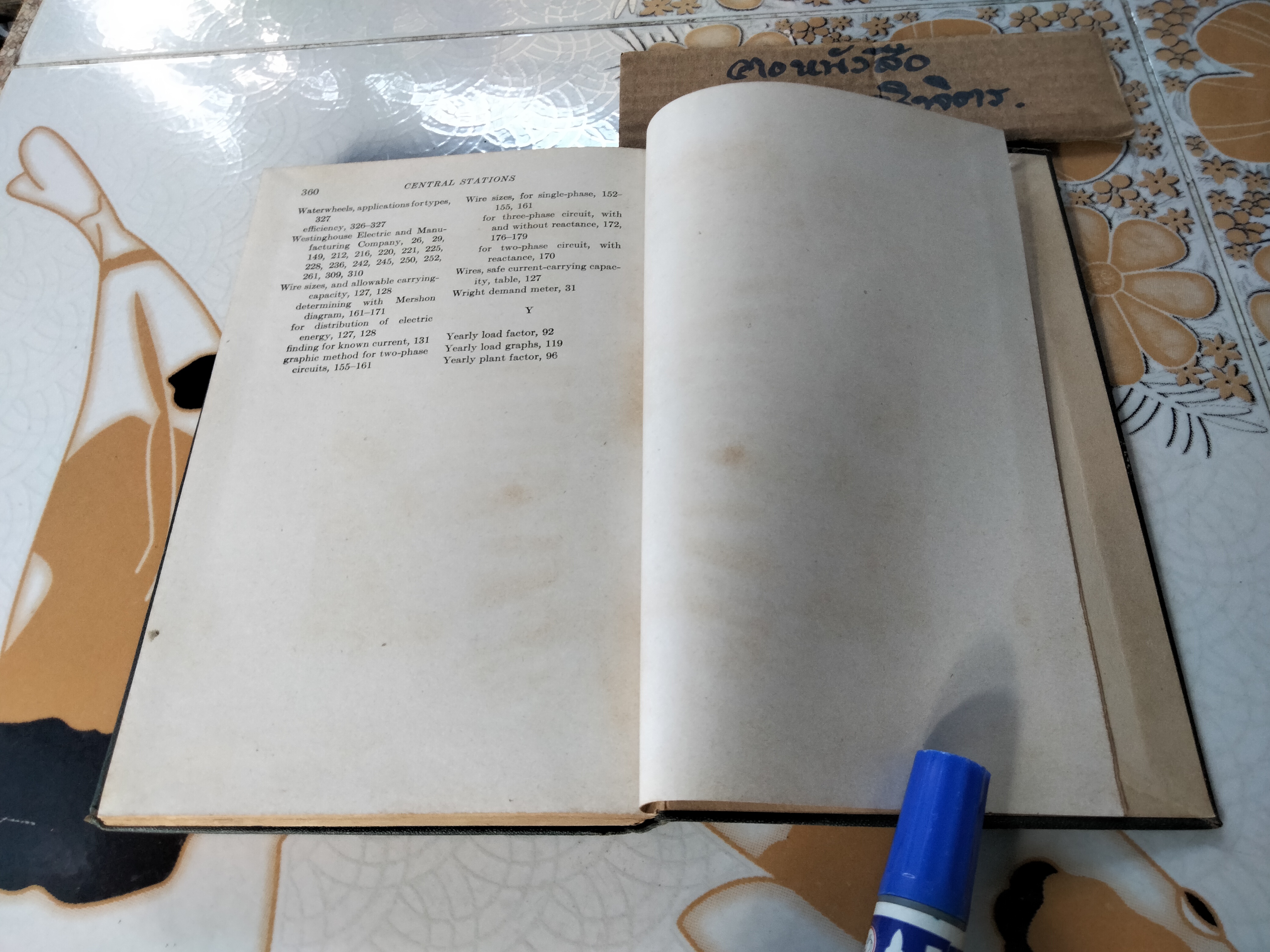 Central stations, Library of Practical Electricity by TERRELL CROFT , third edition 1937. **สินค้าหมด**