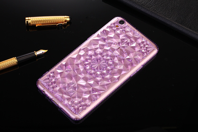 Case Oppo F1 Plus #เคสฝาหลังใสรูปแบบเพชรคริสตัลหรู TPU Silicon Soft