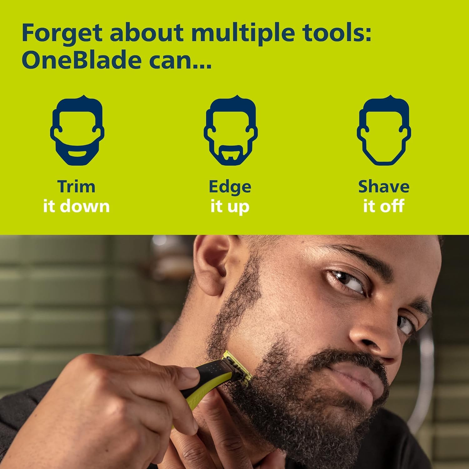 Philips® Norelco OneBlade Face + Body QP2630/70 Hybrid Electric Trimmer and Shaver ฟิลิปส์ ชุดมีดโกน ใบหน้า + ร่างกาย