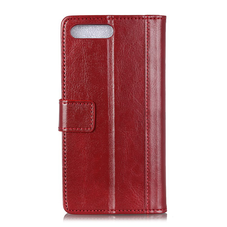 เคส Huawei Honor 10 #เคสฝาพับหนัง PU ผิวหนังม้า Rivet Decor Crazy Horse Texture เคสคุณภาพดีราคาเบาๆสบายกระเป๋า