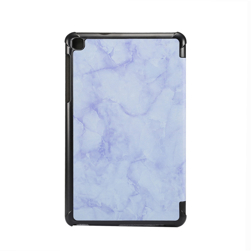 Case Samsung Galaxy Tab A7 Lite 8.7" T220 T225 #เคสฝาพับปกสามพับลายเนื้อหินอ่อน Marble Texture Tri-fold PU Leather + PC Stand Tablet Shell