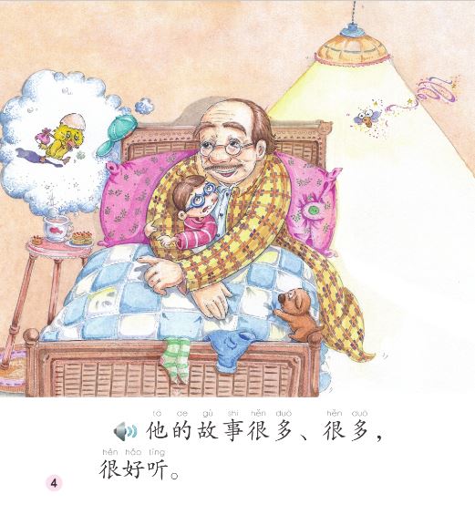 นิทาน: เรื่องครอบครัว: ฉันและคุณปู่-หนังสืออ่านนอกเวลาภาษาจีนชุด (ระดับเบื้องต้น)+CD 中文小书架—汉语分级读物（入门级）：现代故事 家庭 爷爷和我（含1CD-ROM）The Chinese Library Series - Chinese Graded Readers (Beginner): Modern Fiction - Family: My Grandpa and I