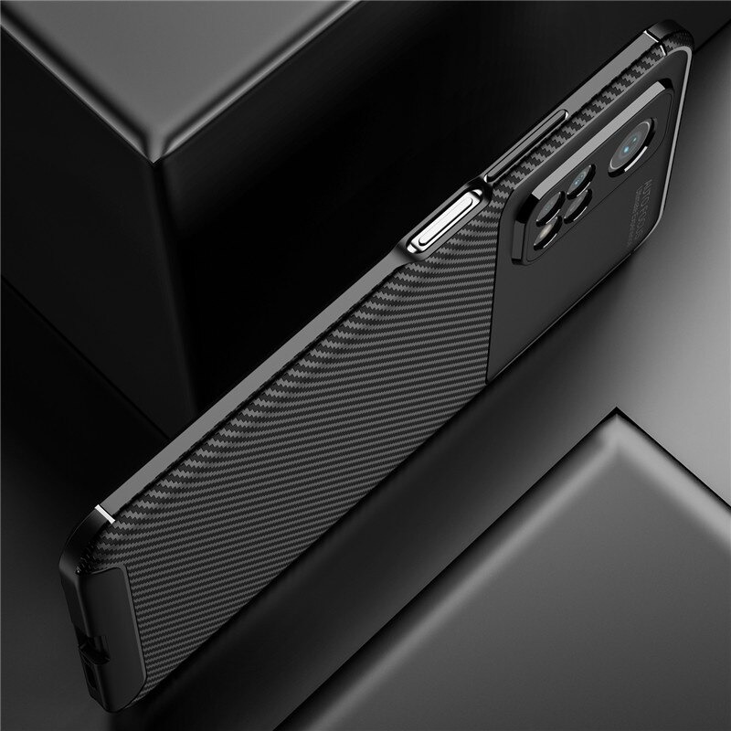 Case Xiaomi Mi 10T #เคสฝาหลังนิ่ม Carbon Fiber Anti-drop TPU Protection