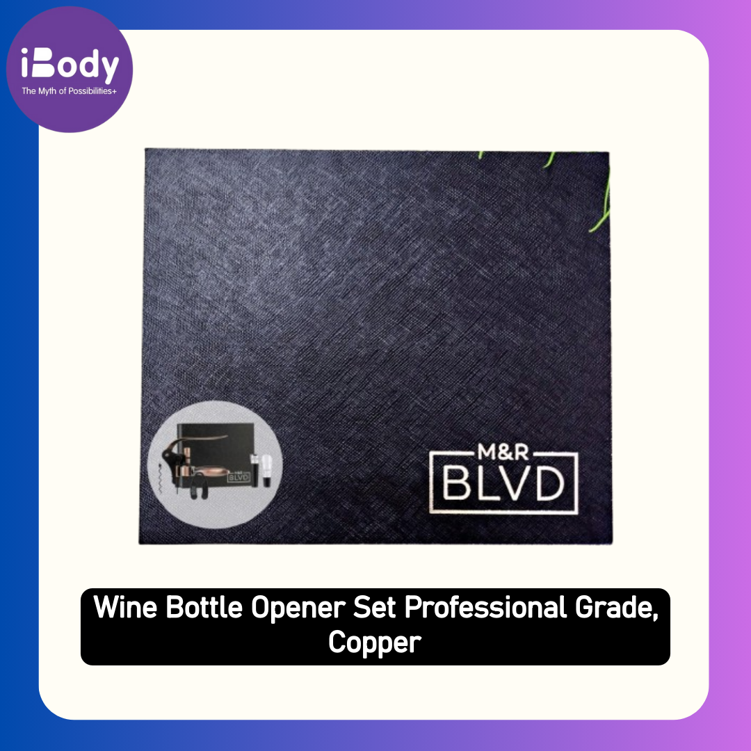 (M&R Blvd) Wine Bottle Opener Set Professional Grade, Copper ชุดที่เปิดไวน์ อุปกรณ์เปิดขวดไวน์ สีทองแดง