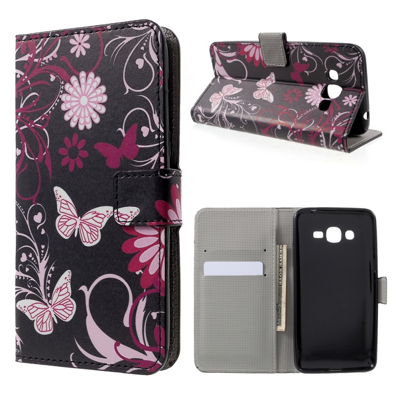 Case Samsung Galaxy J2 Prime #เคสฝาพับสไตล์กระเป๋าสตางค์ หนัง PU พิมพ์ลายน่ารักๆ