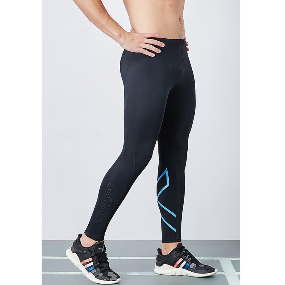 กางเกงรัดกล้ามเนื้อขายาว กางเกงวิ่งมาราธอน ผู้ชาย Running Compression Pants Tights Men Sports EVS(F13)
