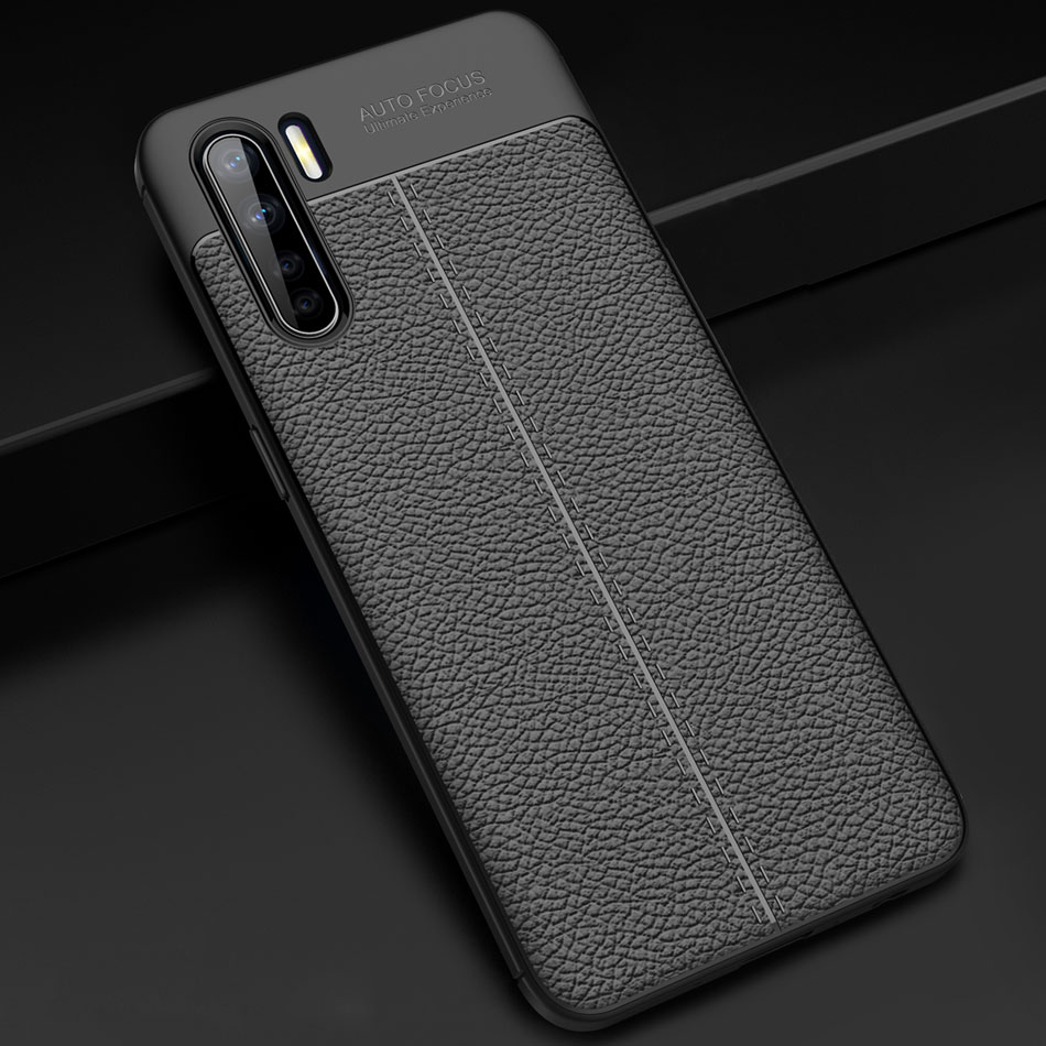 เคส OPPO A91 #เคสฝาหลัง TPU ผิวลิ้นจี่ช่วยป้องกันลายนิ้วมือและกันลื่นได้ดี