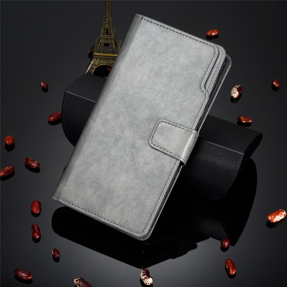 Case Samsung Galaxy Note 10+ #เคสฝาพับหนัง PU แบบกระเป๋าสตางค์มีที่เก็บบัตรหลายช่อง Retro Wallet Leather Cover Multi Cards Stand