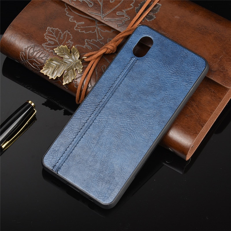 Case Samsung Galaxy A01 Core #เคสฝาหลังเคลือบหนัง PU