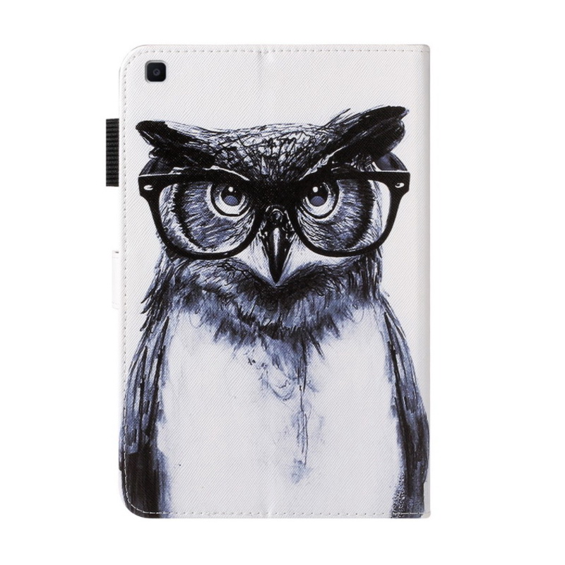 เคส Samsung Galaxy Tab A 8.0 (2019) SM-T290 SM-T295 SM-T297 #เคสฝาพับพิมพ์ลายหนัง PU พร้อมที่เก็บการ์ด Pattern Printing PU Leather Tablet Stand Case with Card Storage