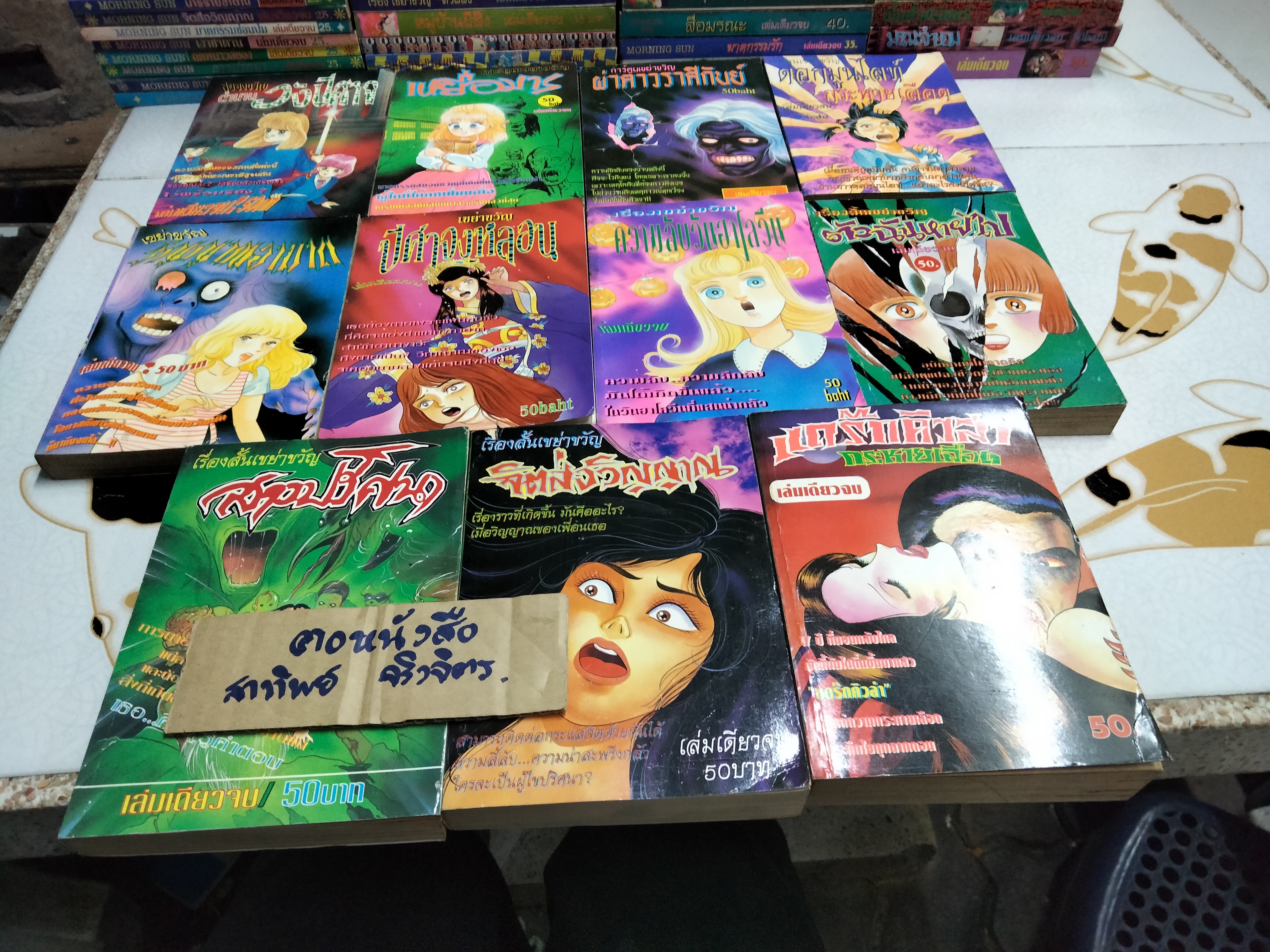 หนังสือ การ์ตูนสยองขวัญ สนพ. Morning Sun (มิตรไมตรี) ขายรวม 81 เล่ม ไม่แยก