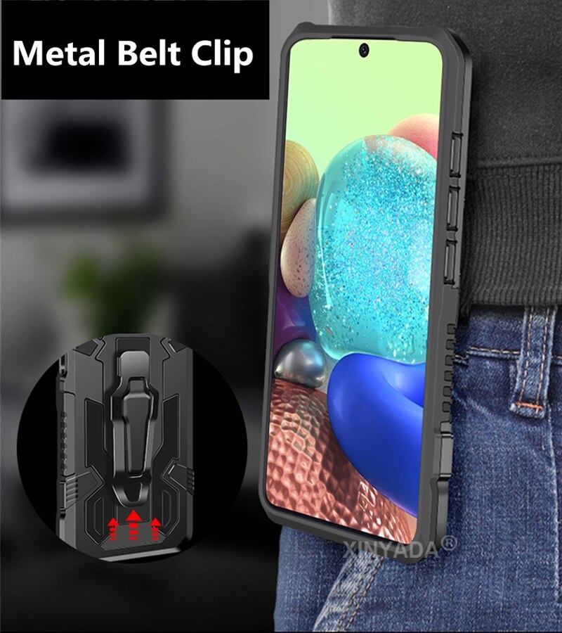 เคส Vivo Y31 (2021) #เคสฝาหลังกันกระแทกมีคลิบหนีบ ไฮบริด พลาสติก+TPU Heavy Duty Rugged Hybrid