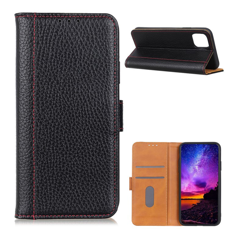 Case Xiaomi Mi 11 #เคสฝาพับหนังแยกผิวลิ้นจี่ แถบปิดแม่เหล็ก