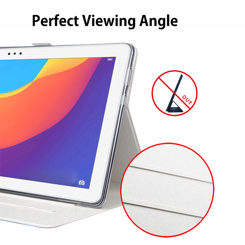 Case huawei MediaPad T5 10 #เคสฝาพับ Smart Cover Funda Tablet PU Leather Slim Protective Stand Shell