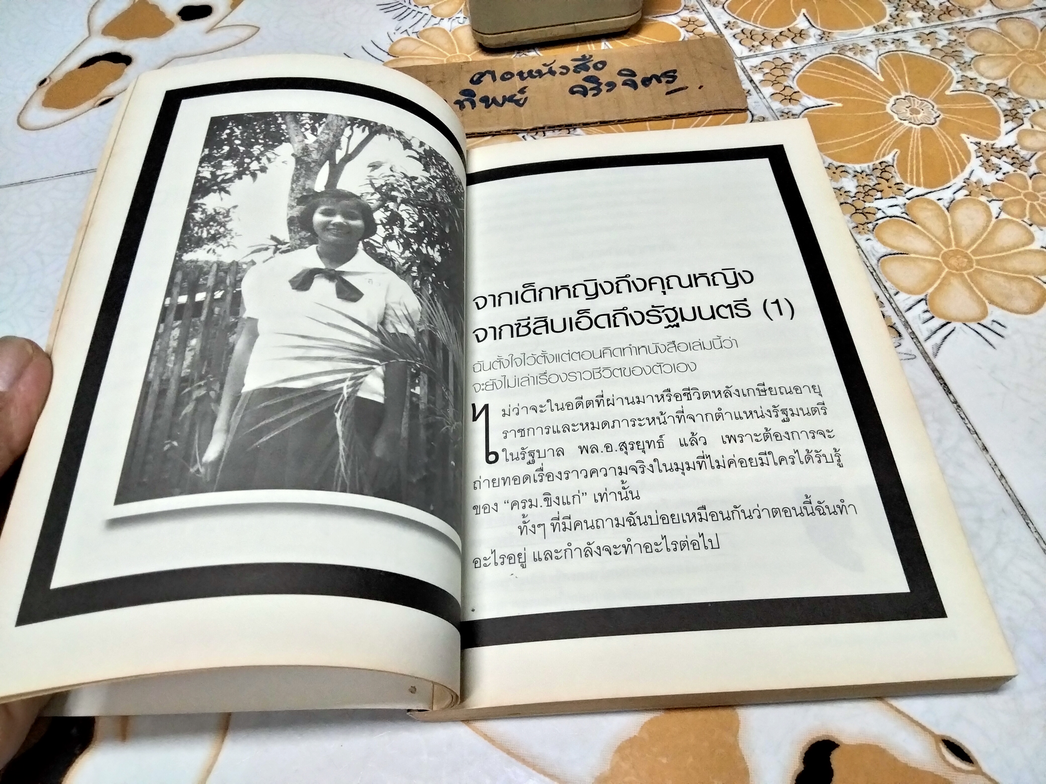 บันทึกรัฐมนตรีหญิง ว่าด้วยการเมืองหลังรัฐประหาร 19 กันยาฯ พร้อมบทสนทนากับ 5 อดีตรัฐมนตรี โดย คุณหญิง ทิพาวดี เมฆสวรรค์
