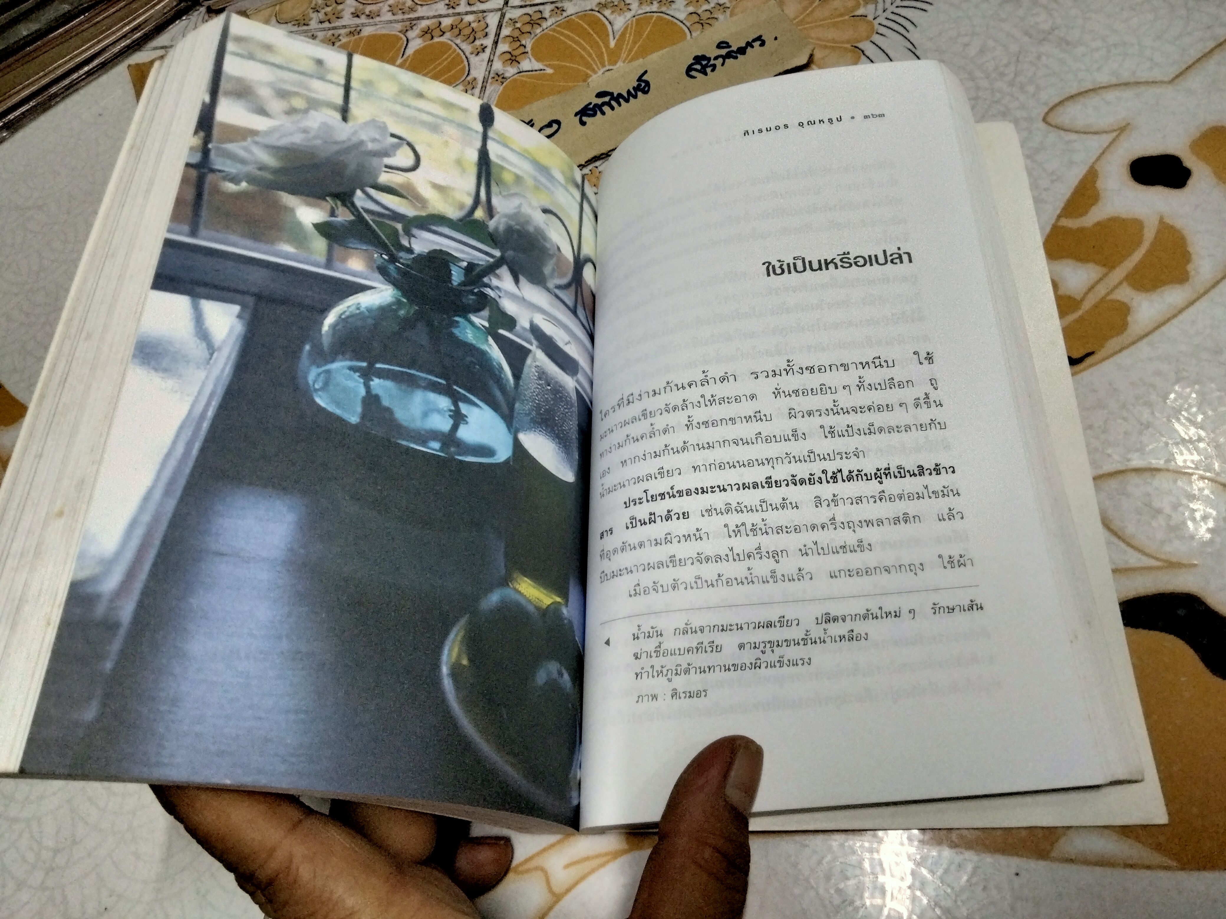 อากาศ อาโป อาหาร อารมณ์ ก่อให้เกิดอาการ ทางเลือกมีมากกว่าหนึ่ง (ภาค 2) ศิเรมอร อุณหธูป เขียน