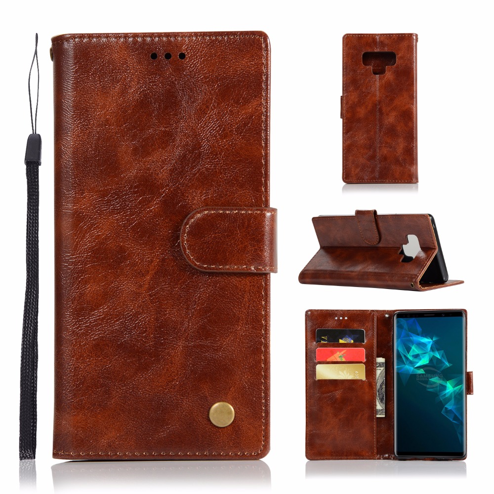 Case Samsung Galaxy Note 9 #เคสฝาพับเกรดพรีเมี่ยมแบบกระเป๋าสตางค์ หนัง PU Vintage