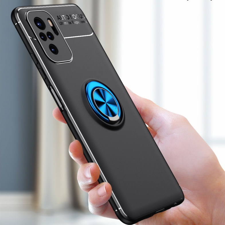 เคส Redmi Note 10 4G #เคสฝาหลัง TPU Finger Ring Kickstand (แผ่นโลหะแบบ Built-in)