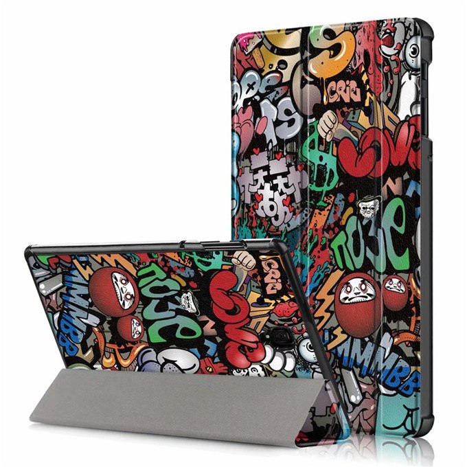Case Samsung Galaxy Tab S4 10.5 นิ้ว (SM-T380 / T835 / T837) #เคสฝาพับหนัง PU พิมพ์ลาย Pattern Printing Tri-fold