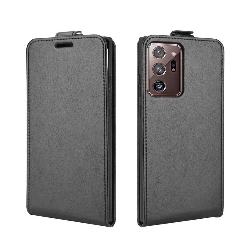 Case Samsung Galaxy Note 20 Ultra / Note 20 Ultra 5G #เคสฝาพับหนัง PU Crazy Horse แนวตั้ง พร้อมช่องเสียบการ์ด