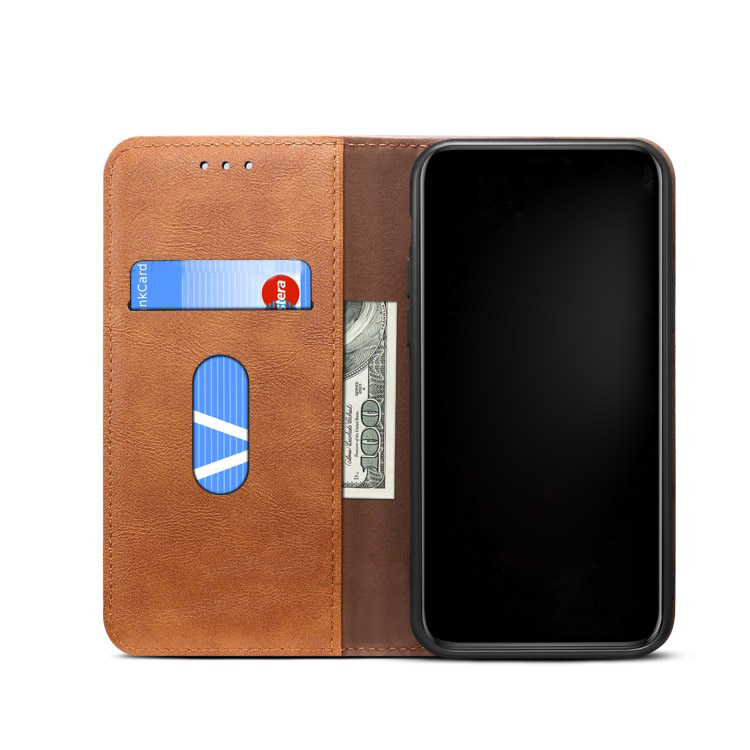 เคส Samsung Galaxy S21+ #เคสฝาพับหนัง PU Crazy Horse Texture Retro Leather Auto-absorbed Wallet คุณภาพดี