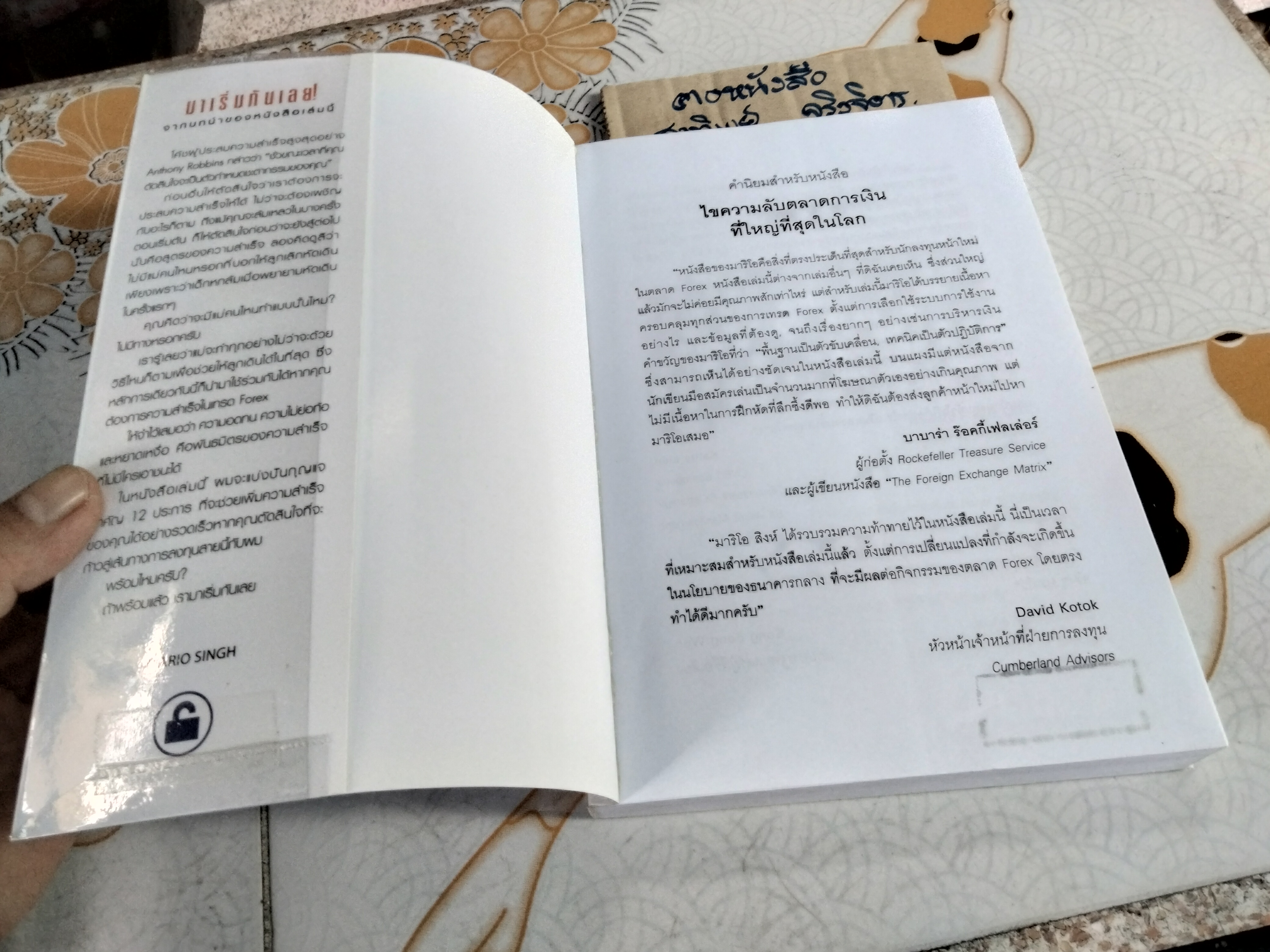 ไขความลับตลาดการเงินที่ใหญ่ที่สุดในโลก : Mario Singh (มาริโอ สิงห์) เขียน - ดม ดอนชัย,อารัมภ์ ดอนชัย แปล