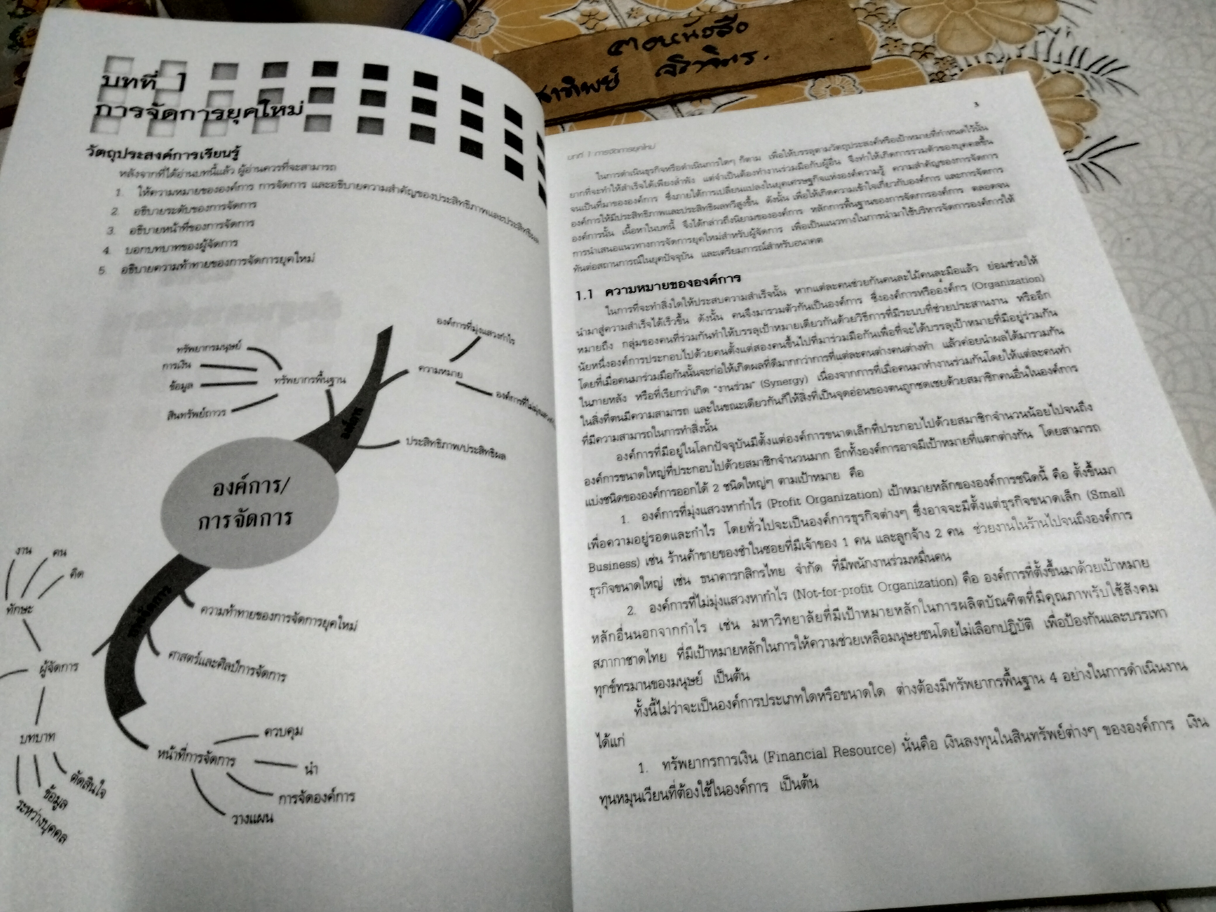 องค์การและการจัดการ Organization and Management โดย พัชสิรี ชมภูคำ พิมพ์ปี พ.ศ.2552 **สินค้าหมด**